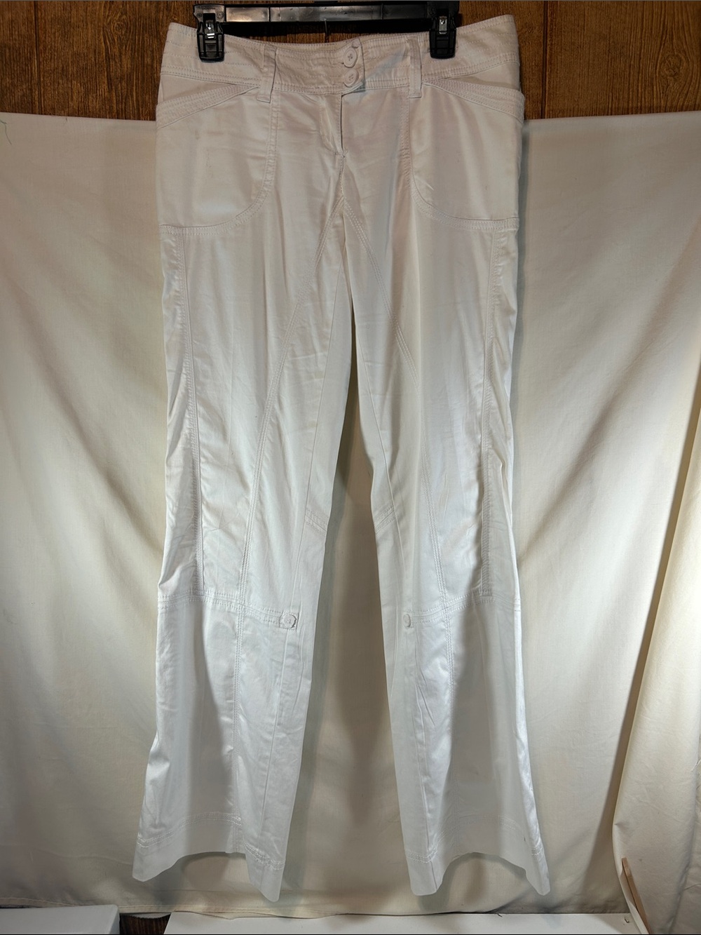 Tommy Hilfiger Women’s White Casual Wide-Leg Pants